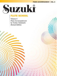 Suzuki Flute School 8 - Piano Accompaniment (noty na příčnou flétnu, klavír)