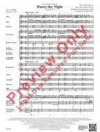Dua Lipa: Dance the Night from Barbie (noty pro školní orchestr, party, partitura)