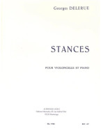 Georges Delerue: Stances (noty na violoncello, klavír)