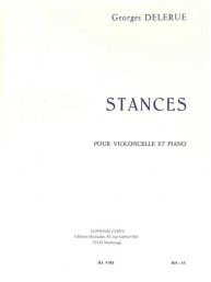 Georges Delerue: Stances (noty na violoncello, klavír)