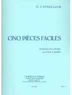Odette Gartenlaub: 5 Pieces Faciles (noty na příčnou flétnu, klavír)