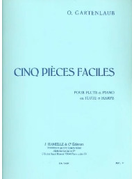 Odette Gartenlaub: 5 Pieces Faciles (noty na příčnou flétnu, klavír)