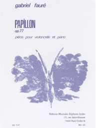Gabriel Fauré: Papillon Op.77 (noty pro violoncello, klavír)