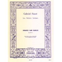 Gabriel Fauré: Romance Sans Paroles Op.17 No.3 (noty na housle, klavír)