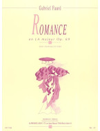 Gabriel Fauré: Romance en La majeur (noty na violoncello, klavír)