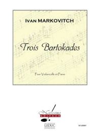 Ivan Markovitch: 3 Bartokades (noty na violoncello, klavír)