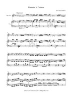 Pierre Gabriel Buffardin: Concerto in F Minor for Flute and Piano (noty na příčnou flétnu, klavír)