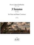 Pierre Gabriel Buffardin: 3 Sonatas from Op. 1 Nos. 3, 4 and 5 (noty na příčnou flétnu, klavír)