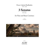 Pierre Gabriel Buffardin: 3 Sonatas from Op. 1 Nos. 3, 4 and 5 (noty na příčnou flétnu, klavír)