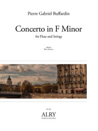 Pierre Gabriel Buffardin: Concerto in F Minor for Flute and Strings (noty na příčnou flétnu, smyčcový soubor)