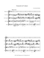 Pierre Gabriel Buffardin: Concerto in F Minor for Flute and Strings (noty na příčnou flétnu, smyčcový soubor)