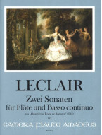 Jean-Marie Leclair: 2 Sonaten aus Quatrieme Livre De Sonates (noty na příčnou flétnu, klavír) Jean-Marie Leclair: 2 Sonaten aus Quatrieme Livre De Sonates (noty na příčnou flétnu, klavír)