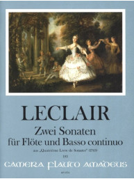 Jean-Marie Leclair: 2 Sonaten aus Quatrieme Livre De Sonates (noty na příčnou flétnu, klavír)