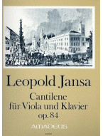 Leopold Jansa: Cantilene op. 84 (noty na violu, klavír)