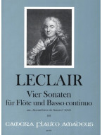 Jean-Marie Leclair: 4 Sonaten aus Second Livre De Sonates (noty na příčnou flétnu, klavír) Jean-Marie Leclair: 4 Sonaten aus Second Livre De Sonates (noty na příčnou flétnu, klavír)