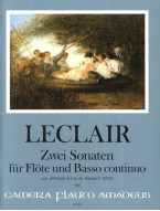 Jean-Marie Leclair: 2 Sonaten aus Premier Livre De Sonates (noty na příčnou flétnu, basso continuo) Jean-Marie Leclair: 2 Sonaten aus Premier Livre De Sonates (noty na příčnou flétnu, basso continuo)