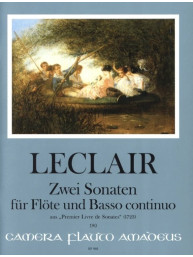 Jean-Marie Leclair: 2 Sonaten aus Premier Livre De Sonates (noty na příčnou flétnu, basso continuo)