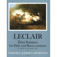 Jean-Marie Leclair: 2 Sonaten aus Premier Livre De Sonates (noty na příčnou flétnu, basso continuo)