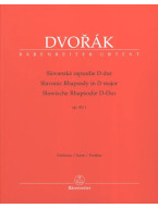 Antonín Dvořák: Slavonic Rhapsody in D maj op. 45/1 (noty, partitura)