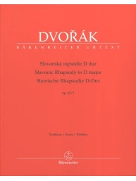 Antonín Dvořák: Slavonic Rhapsody in D maj op. 45/1 (noty, partitura)