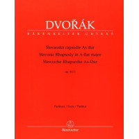Antonín Dvořák: Slavonic Rhapsody in A-flat Major op. 45/3 (noty, partitura)