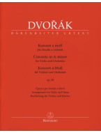 Antonín Dvořák: Concerto in A minor op. 53 (noty na housle, klavír)