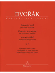 Antonín Dvořák: Concerto in A minor op. 53 (noty na housle, klavír)