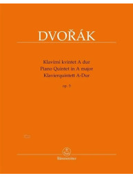 Antonín Dvořák: Piano Quintet In A major Op.5 (noty, party, partitura)