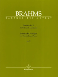 Johannes Brahms: Sonata in F major op. 99 (noty pro violoncello, klavír)