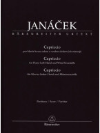 Leoš Janáček: Capriccio für Klavier linker Hand und Bläserensemble (noty, partitura, party)