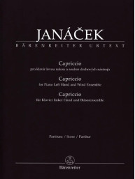 Leoš Janáček: Capriccio für Klavier linker Hand und Bläserensemble (noty, partitura, party)
