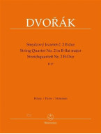 Antonín Dvořák: String Quartet No. 2 In B-flat B 17 (noty pro smyčcový kvartet, party)