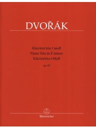Antonín Dvořák: Piano Trio In F Minor Op 65 (noty, partitura)