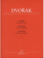 Antonín Dvořák: Cypresses For Tenor And Piano B 11 (noty na klavír, zpěv)
