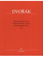 Antonín Dvořák: Piano Quintet A major op. 81 (noty, partitura, party)