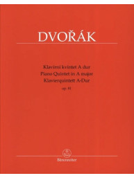 Antonín Dvořák: Piano Quintet A major op. 81 (noty, partitura, party)