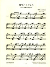 Leoš Janáček: The Lords Prayer (noty na sborový zpěv)