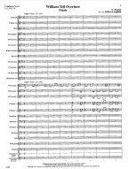 Gioachino Rossini: William Tell Overture (noty pro koncertní orchestr, party, partitura)