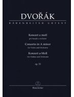 Antonín Dvořák: Violin Concerto In A minor Op.53 (noty, studijní partitura)