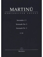 Bohuslav Martinů: Serenade no. 3 (noty, studijní partitura)