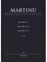 Bohuslav Martinů: Serenade no. 3 (noty, studijní partitura)