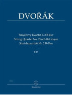 Antonín Dvořák: String Quartet No. 2 In B-Flat B17 (noty, studijní partitura)