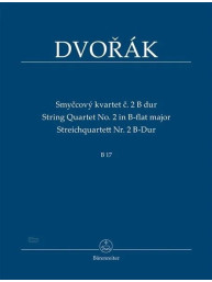 Antonín Dvořák: String Quartet No. 2 In B-Flat B17 (noty, studijní partitura)