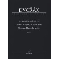 Antonín Dvořák: Slavonic Rhapsody In A-Flat Major (noty, studijní partitura)