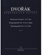 Antonín Dvořák: String Quartet No. 11 in C Major Op. 61 (noty pro smyčcový kvartet, partitura)