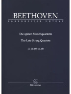 Ludwig van Beethoven: The Late String Quartets Op. 127, 130-133, 135 (noty pro smyčcový kvartet, partitura)