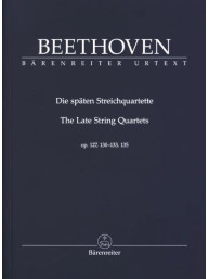 Ludwig van Beethoven: The Late String Quartets Op. 127, 130-133, 135 (noty pro smyčcový kvartet, partitura)