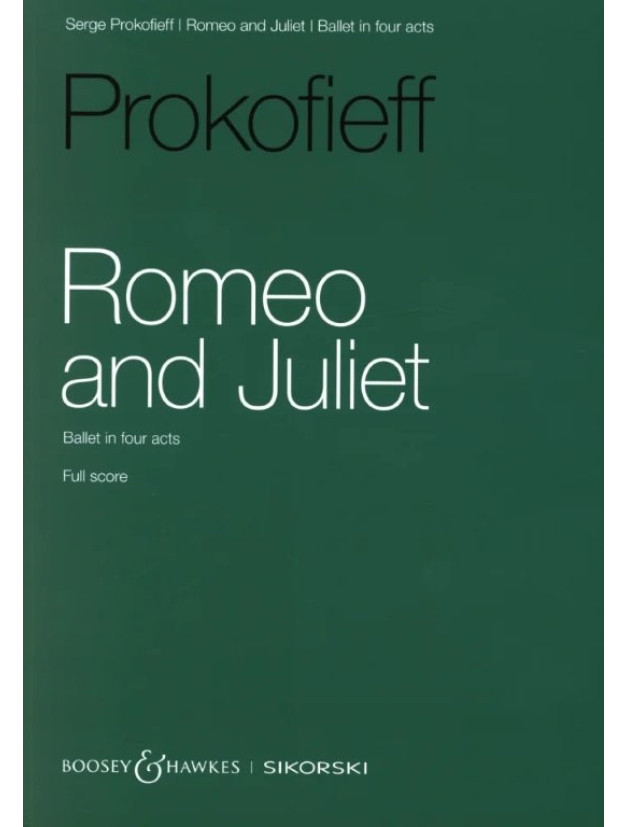 Sergej Prokofjev: Romeo and Juliet op. 64 (noty, studijní partitura)