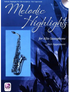 Bert Appermont: Melodic Highlights (noty na altsaxofon)(+audio)