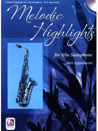 Bert Appermont: Melodic Highlights (noty na altsaxofon)(+audio)